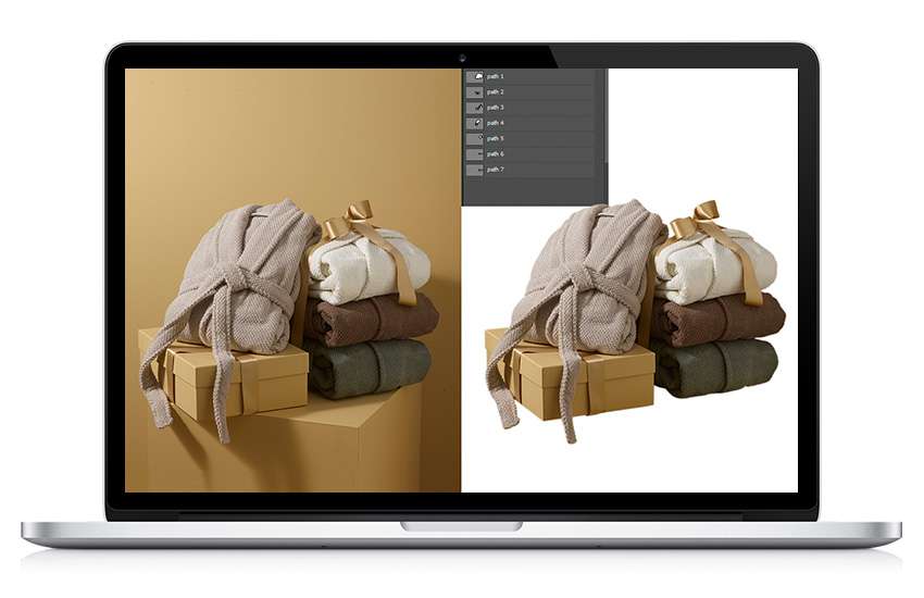 multiple clipping path for clothing