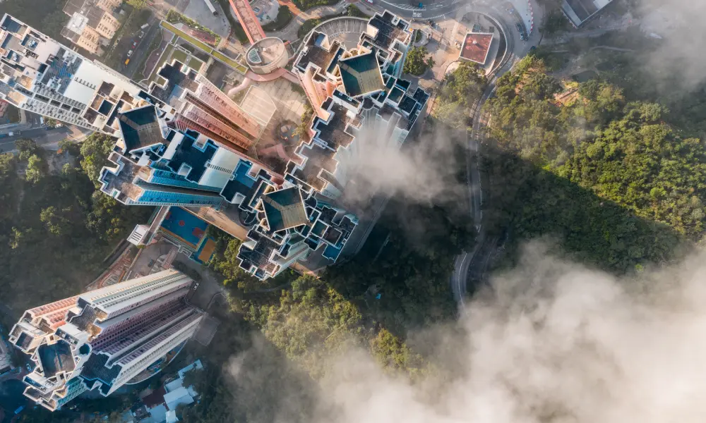 Drone real estate photography