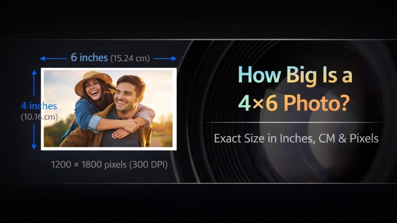 How big is a 4x6 photo