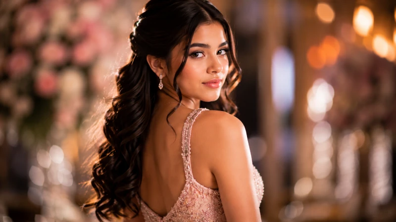 Over-the-Shoulder Glam Look