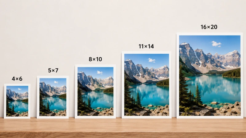 Standard photo size sample