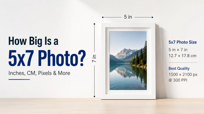 How big is a 5x7 photo
